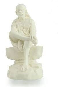 gandak Sai Baba Idols For Car Dashboard | Saibaba Statue White ...