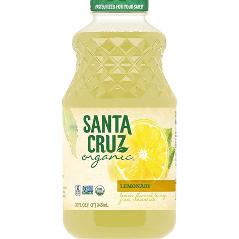 Amazon.com : Santa Cruz, Organic Original Lemonade, 32 Fl Oz : Grocery ...