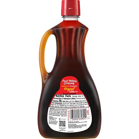 Pearl Milling Company Lite Syrup Original 24 Fl Oz
