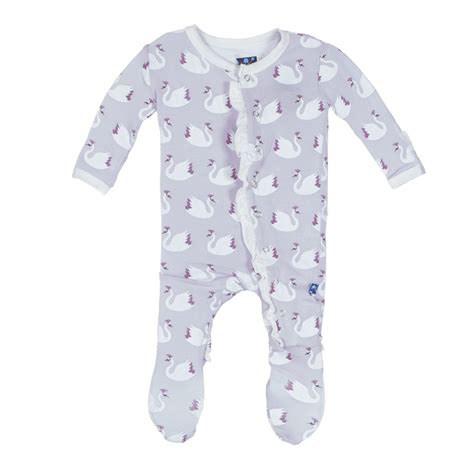 KicKee Pants Girls Print Ruffle Footie Prd-Kprf908s16d3-Tlss, Thistle ...