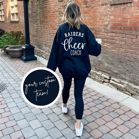 Cheer Coach Sweatshirt, Custom Cheer Coach Sweatshirt, Game Day Apparel ...