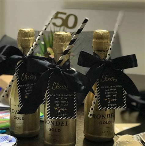 Black and Gold Cheers Party Favor Tags: Birthday, Anniversary (digital ...