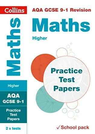 AQA GCSE 9-1 Maths Higher Practice Test Papers: Shrink-wrapped school ...