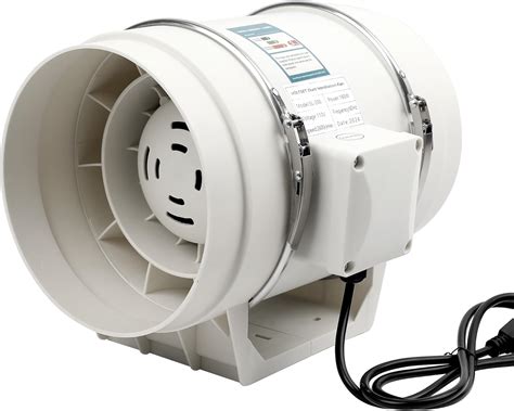 Amazon.com: Voltset 8 Inch Duct Fan, Inline Ventilation Exhaust Fan ...