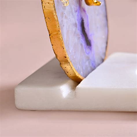 Lord Ganesh Agate Tealight Holder With Marble Base Online - Premium ...