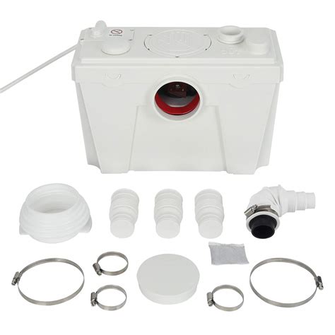 500W Upflush Toilet System Macerator Pump with 4 Water for Kitchen Sink ...