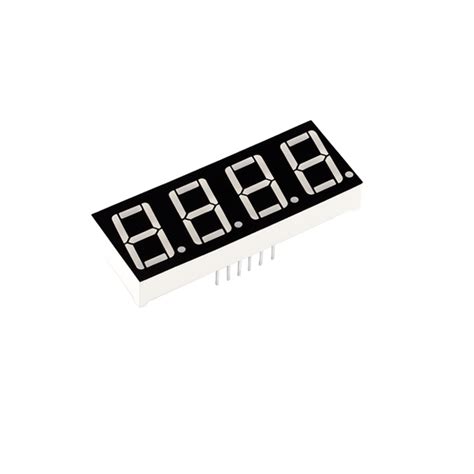0.56 Inch 4-Digit Common Cathode Red 7-Segment LED Display for clocks ...