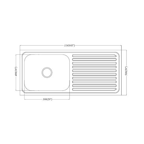 Futura Stainless Steel Sink Dura Series DURA SINGLE BOWL WITH DRAIN ...