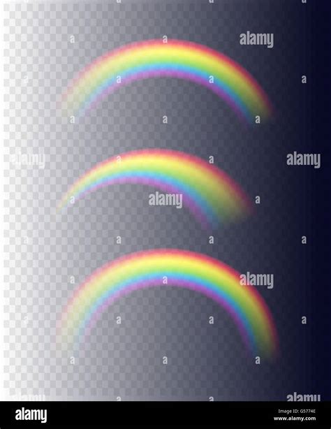 Transparent Rainbows in Different Shapes Stock Vector Image & Art - Alamy