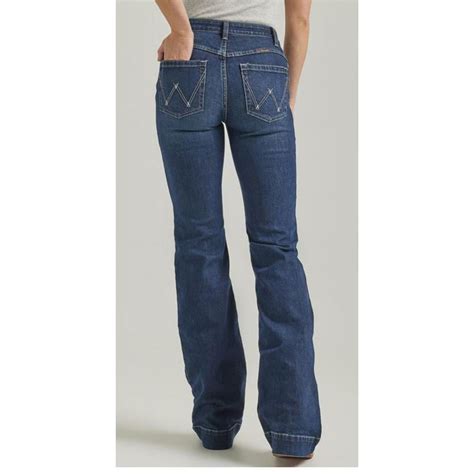 Wrangler Women's Willow Dark Wash Mid Rise Ultimate Riding Trouser ...