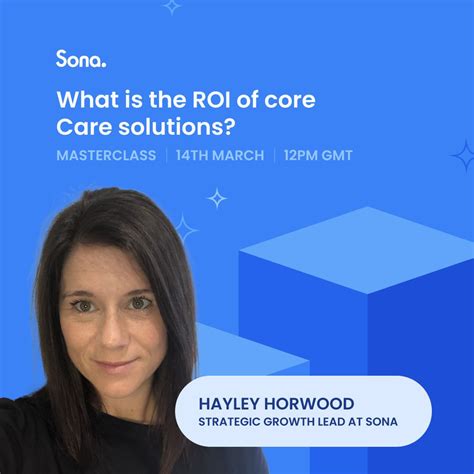 Join Hayley Horwood for our next 30-minute Masterclass! 𝗪𝗵𝗮𝘁 𝗶𝘀… | Sona (getsona.com)