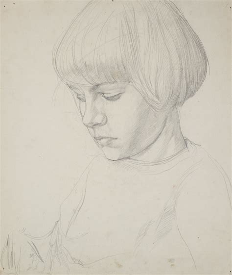 Portrait of a young girl - Modern British Art Gallery