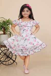 AARIYA ENTERPRISE Girls Midi/Knee Length Casual Dress Price in India ...