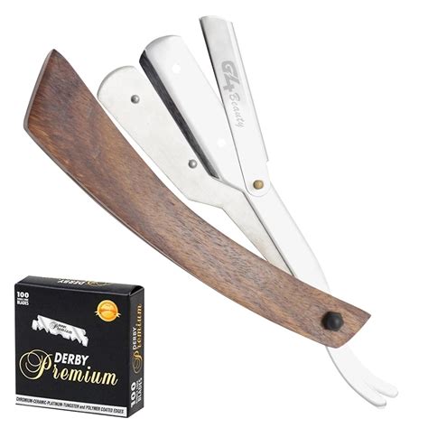 Amazon.com: Genuine Wood Handle Professional Barber Straight Razor ...