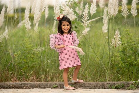 Polka Dot Puffed Sleeves Pink Dress – Fairies Forever