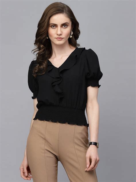 Gipsy Black Georgette Blouse