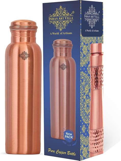 Amazon Brand - Solimo Hammered Copper Bottle, 950 ml : Amazon.in: Home ...