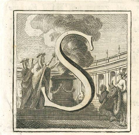 Various Authors - Letter of the Alphabet S - Etching - 18th Century For ...