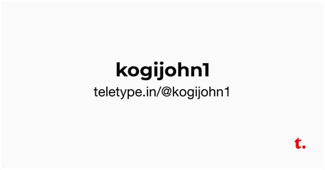 @kogijohn1 — Teletype