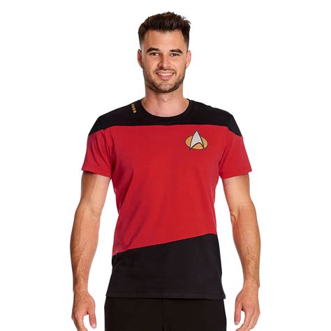 The Next Generation Uniform T-Shirt rot - Star Trek | Elbenwald