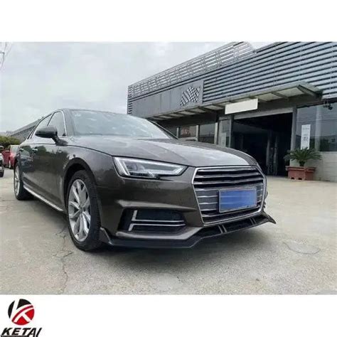 2016-2019 S-Line Carbon Look RS4 ABT Style Car Bumper Front Lip Body ...