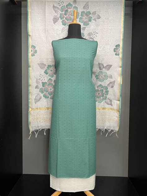 Geometric Print Detailed Cotton Salwar Set | HE159