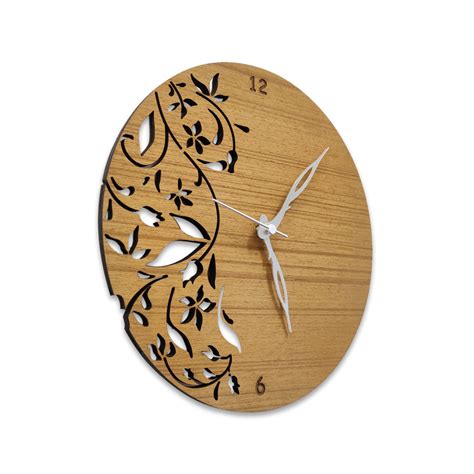 Wooden Jalli Cut Wall Clock Home Decor Gift – Picloon