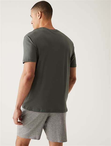 Buy Pure Cotton Coffee Slogan Loungewear Top at Marks & Spencer