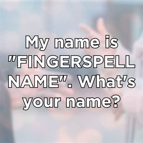 My name is “Sally”. What’s your name? - Learn How to Sign