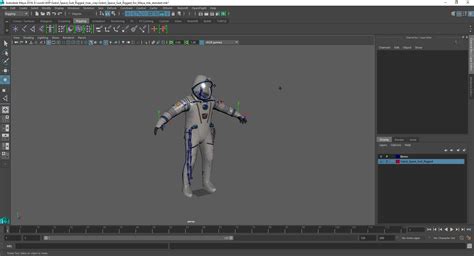 Sokol Space Suit Rigged for Maya 3D | 3D Molier International