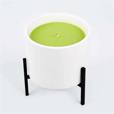 Buy Enchanted Citronella Scented Ceramic Candle with Metal Stand from ...