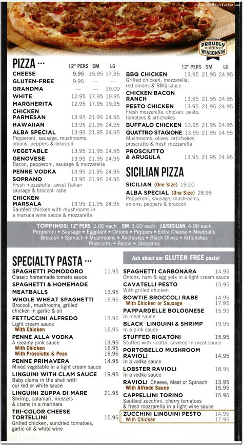 Alba's Pizza Restaurant in Queens / Menus & Photos