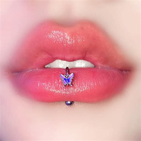Butterfly Lip Ring Sweet Lip Ring Nose Ring Eyebrow Ring - Etsy | Lip ...