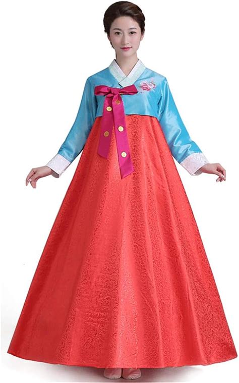 Buy Women Korean Hanbok Traditional Long Sleeve Classic Palace Cosplay ...