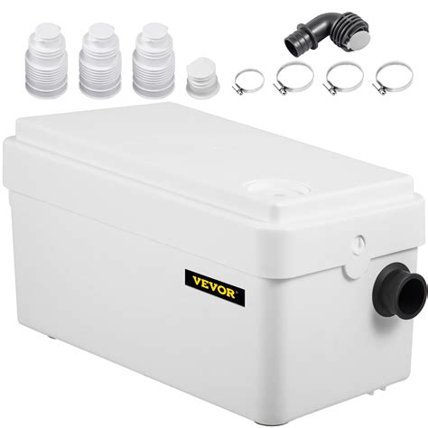 Buy VEVOR Macerator Pump, 250W Sewerage Pump, 2 Water Inlets Macerating ...