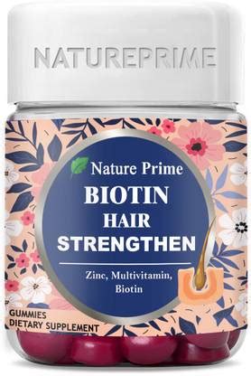 Nature Prime Biotin Hair Gummies for Men & Women | Multivitamins for ...