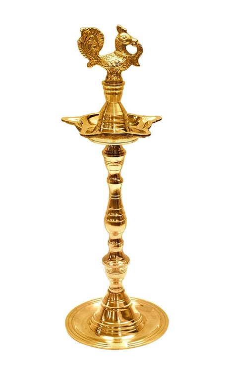 Buy Satvik Brass Standing Kerala Samai Mahabharat Step Diya ...