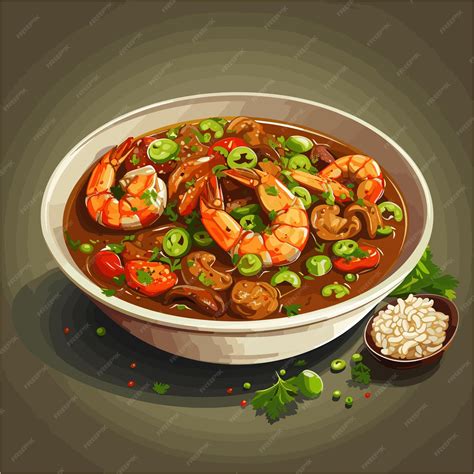 Premium Vector | Gumbo vector