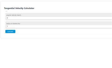 Tangential Velocity Calculator - Calculator Academy