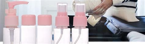 Cannagenix Pvc Travel Bottles Set & Containers, Toiletry Bag ...