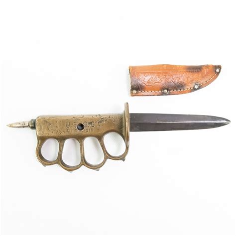 WWI US 1918 LF&C Knuckle Duster Trench Knife