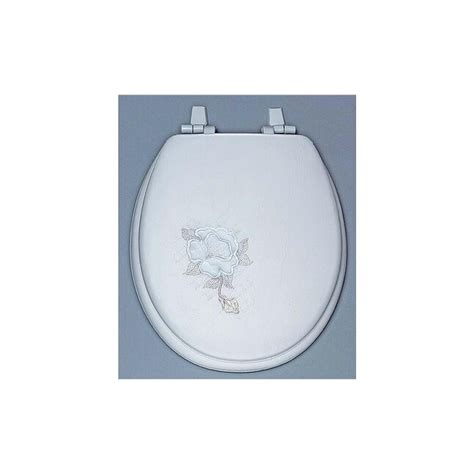 Centoco Centoco Summer Rose Embroidered Soft Vinyl Toilet Seat at Lowes.com