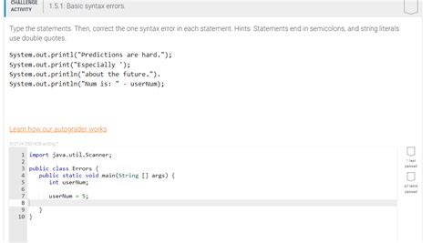 Image result for Java Syntax Error Examples