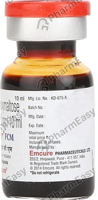 Orofer FCM Injection 10ml: Uses, Side-effects, Price, Dosage & More ...