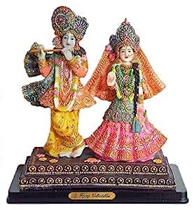 Buy DollsofIndia Radha Krishna - Poly Resin Online at Low Prices in ...