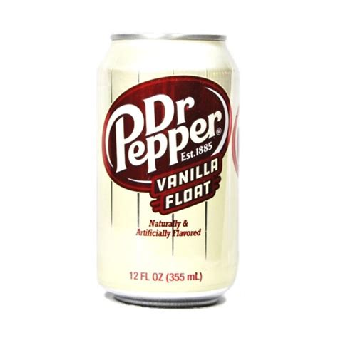 Refrigerante Vanilla Float 355ml - Dr Pepper - Delicioso sabor de baunilha