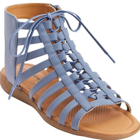 Comfort View Renata Sandal in Chambray Blue zipper... - Depop