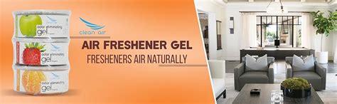 Clean Air Home Car Air Freshener Gel - 50 g (Pack of 3, Orange, Green ...