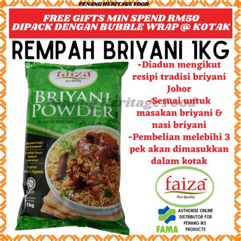 rempah faiza nasi beriyani