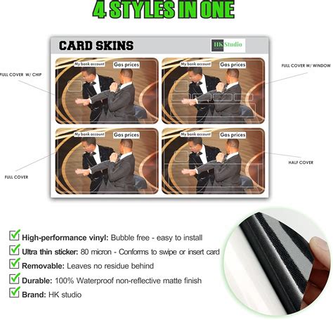 Buy HK Studio Card Sticker with Slap Meme Style - Peel and Stick for ...